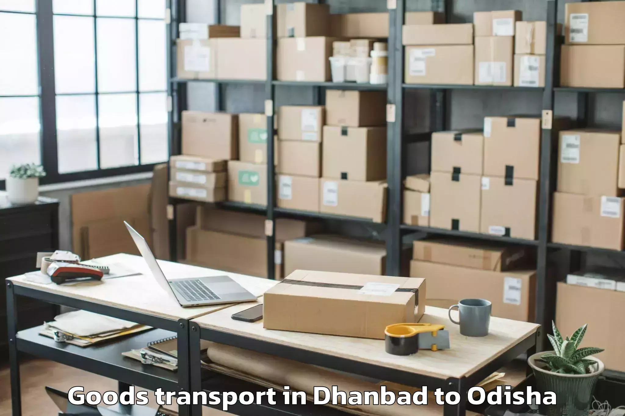 Trusted Dhanbad to Bhuban Goods Transport